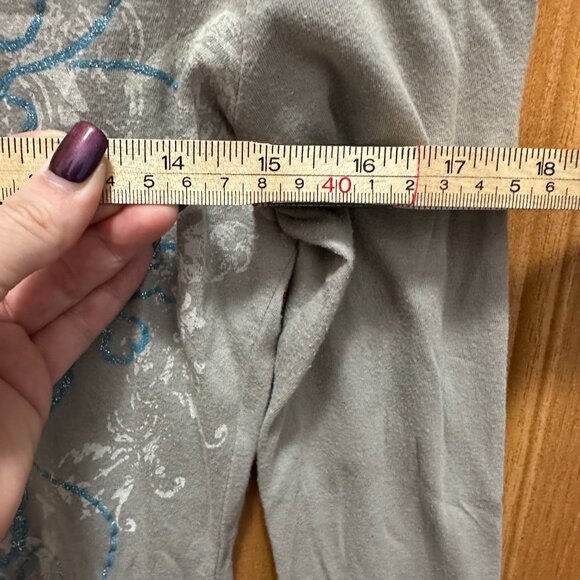 Self Esteem Y2K Long Sleeve Tattoo Gray Edgy Top in size Large - Picture 3 of 7